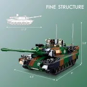 Sluban Model Bricks - Army 2 az 1-ben Leopard 2 harckocsi építőjáték készlet 