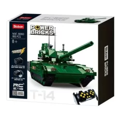   Sluban Power Bricks - RC T-14 Armata távirányítós harckocsi építőjáték készlet