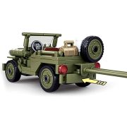 Sluban Army WWII - Willys Jeep löveggel építőjáték készlet 