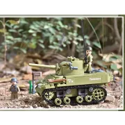 Sluban Army WWII - M5 Stuart könnyű harckocsi építőjáték készlet 
