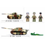 Sluban Army WWII - 2 az 1-ben német párduc tank és Jagdpanther páncélvadász harckocsi építőjáték készlet