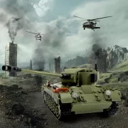 Sluban Army WWII - 2 az 1-ben M26 Pershing közepes harckocsi építőjáték készlet