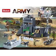 Sluban Army WWII - Atlanti Fal építőjáték készlet 