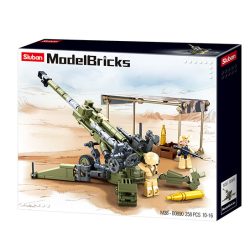   Sluban Model Bricks Army - M777 tarack építőjáték készlet