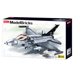   Sluban Model Bricks Army - F-16 vadászgép építőjáték készlet 