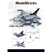 Sluban Model Bricks Army - F-16 vadászgép építőjáték készlet 