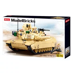  Sluban Model Bricks Army - M1A2 Abrams harckocsi építőjáték készlet