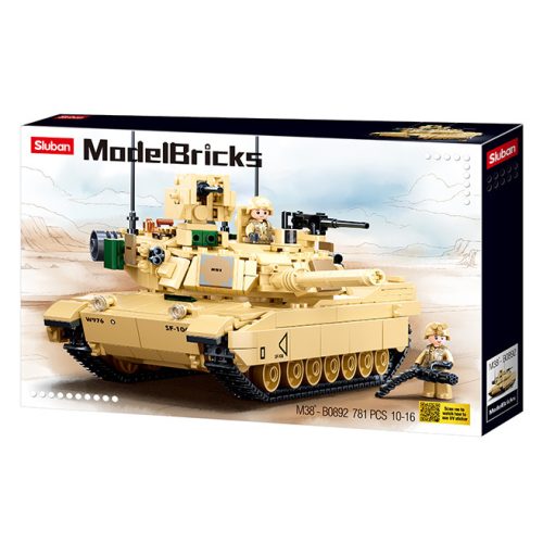 Sluban Model Bricks Army - M1A2 Abrams harckocsi építőjáték készlet