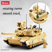 Sluban Model Bricks Army - M1A2 Abrams harckocsi építőjáték készlet