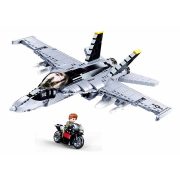 Sluban Model Bricks - Army F/A-18 Hornet vadászgép építőjáték készlet 