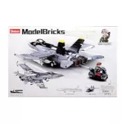 Sluban Model Bricks - Army F/A-18 Hornet vadászgép építőjáték készlet 