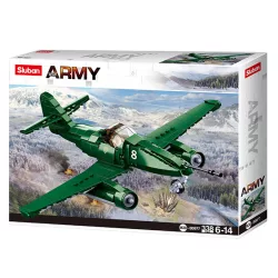   Sluban Army WWII - Budapest ostroma: Me-262 vadászgép építőjáték készlet