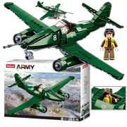 Sluban Army WWII - Budapest ostroma: Me-262 vadászgép építőjáték készlet