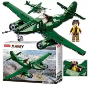 Sluban Army WWII - Budapest ostroma: Me-262 vadászgép építőjáték készlet