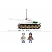 Sluban Army WWII - Budapest ostroma: fehér szovjet T34-85 harckocsi építőjáték készlet