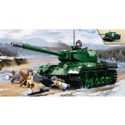 Sluban Army WWII - Budapest ostroma: 2 az 1-ben nagy tank (IS2) és páncélvadász (ISU152) építőjáték készlet