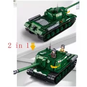 Sluban Army WWII - Budapest ostroma: 2 az 1-ben nagy tank (IS2) és páncélvadász (ISU152) építőjáték készlet