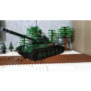 Sluban Army WWII - Budapest ostroma: 2 az 1-ben nagy tank (IS2) és páncélvadász (ISU152) építőjáték készlet
