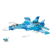 Sluban Model Bricks Army - 2 az 1-ben vadászrepülő (SU-27) és vadászbombázó (SU-30) építőjáték készlet