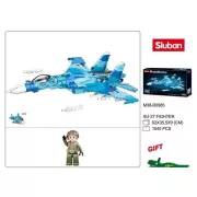 Sluban Model Bricks Army - 2 az 1-ben vadászrepülő (SU-27) és vadászbombázó (SU-30) építőjáték készlet