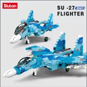 Sluban Model Bricks Army - 2 az 1-ben vadászrepülő (SU-27) és vadászbombázó (SU-30) építőjáték készlet