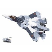 Sluban Model Bricks Army - 2 az 1-ben nagy vadászrepülő (SU-57) építőjáték készlet