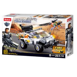   Sluban Atomic Storm - Felfegyverzett terepjáró építőjáték készlet