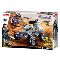   Sluban Atomic Storm - Felfegyverzett harckocsi építőjáték készlet