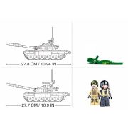 Sluban Model Bricks Army - 2 az 1-ben T-72B3 és T-72M1 harckocsi építőjáték készlet