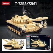 Sluban Model Bricks Army - 2 az 1-ben T-72B3 és T-72M1 harckocsi építőjáték készlet