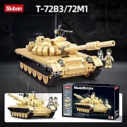 Sluban Model Bricks Army - 2 az 1-ben T-72B3 és T-72M1 harckocsi építőjáték készlet