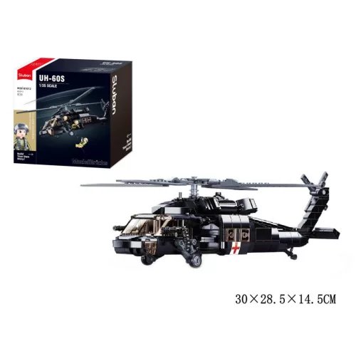 Sluban Model Bricks Army - Katonai orvosi helikopter építőjáték készlet