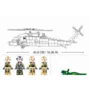 Sluban Model Bricks Army - Katonai orvosi helikopter építőjáték készlet