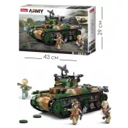 Sluban Army WWII - 2 az 1-ben Type 97 Chi-Ha közepes harckocsi építőjáték készlet