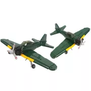 Sluban Army WWII - A6M Zero vadászrepülőgép és légvédelmi üteg építőjáték készlet