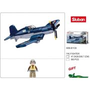 Sluban Army WWII - F4U Corsair vadászgép építőjáték készlet 