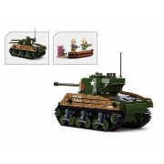 Sluban Model Bricks - 2 az 1-ben M4A3 Sherman közepes harckocsi építőjáték készlet