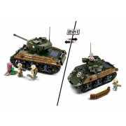 Sluban Model Bricks - 2 az 1-ben M4A3 Sherman közepes harckocsi építőjáték készlet