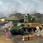 Sluban Model Bricks - 2 az 1-ben M4A3 Sherman közepes harckocsi építőjáték készlet