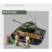 Sluban Model Bricks - 2 az 1-ben M4A3 Sherman közepes harckocsi építőjáték készlet