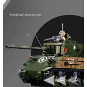 Sluban Model Bricks - 2 az 1-ben M4A3 Sherman közepes harckocsi építőjáték készlet