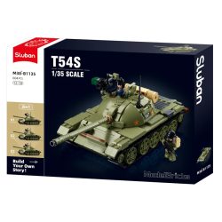   Sluban Model Bricks Army - 3 az 1-ben T-54S közepes harckocsi építőjáték készlet