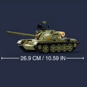 Sluban Model Bricks Army - 3 az 1-ben T-54S közepes harckocsi építőjáték készlet