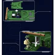 Sluban Model Bricks Army - 3 az 1-ben BMP-2MS kétéltű gyalogsági harcjármű építőjáték készlet