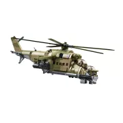 Sluban Model Bricks Army - 3 az 1-ben MI-24S harci helikopter építőjáték készlet