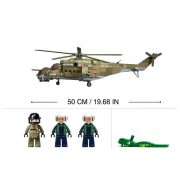 Sluban Model Bricks Army - 3 az 1-ben MI-24S harci helikopter építőjáték készlet