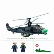Sluban Model Bricks Army - KA-52S harci helikopter építőjáték készlet