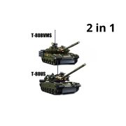 Sluban Model Bricks Army - 2 az 1-ben T-80US és T-80BVMS harckocsi építőjáték készlet