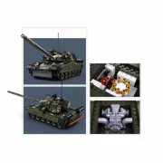 Sluban Model Bricks Army - 2 az 1-ben T-80US és T-80BVMS harckocsi építőjáték készlet