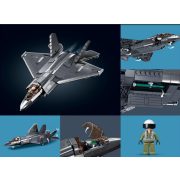 Sluban Model Bricks Army - J-35S szuperszonikus vadászbombázó repülőgép építőjáték készlet